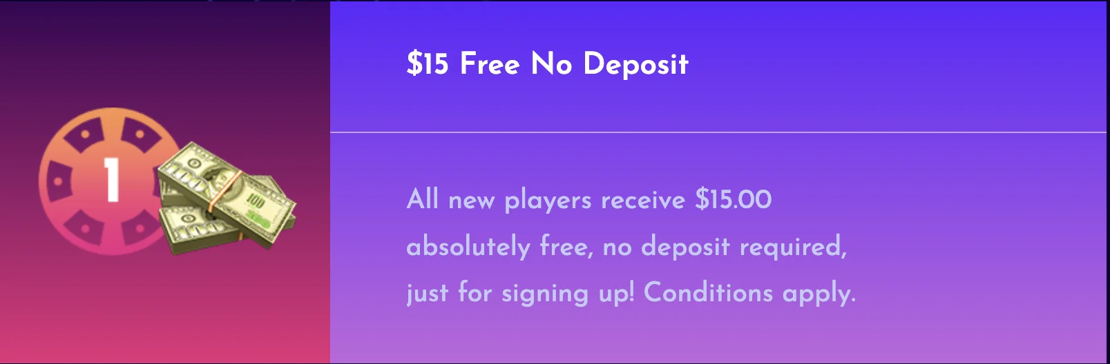 Pantasia Casino No Deposit bonus